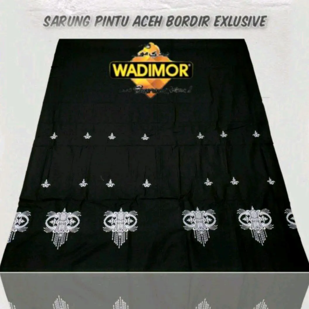 SARUNG BORDIR KOMPUTER ASLI|| PINTU ACEH||WADIMOR ASLI || BATIK|| TENUNAN Dewasa Kain sarungan maki
