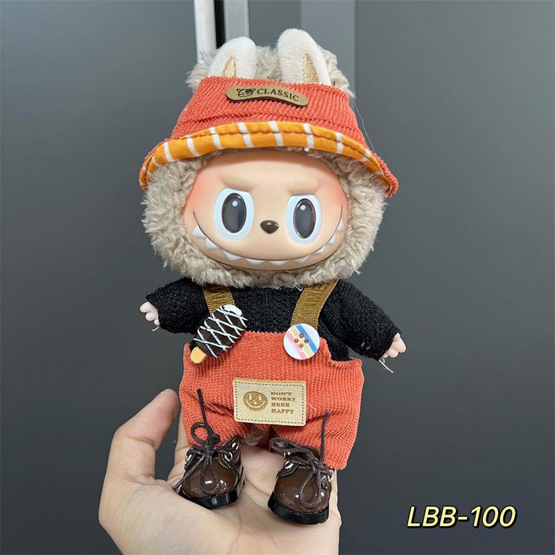 Product Introduction of Labubu Doll Clothes Vinyl Labubu 17cm Plush Toy Cute Dress-Up Casual Outfit Skirt Plush Toy Clothes 17