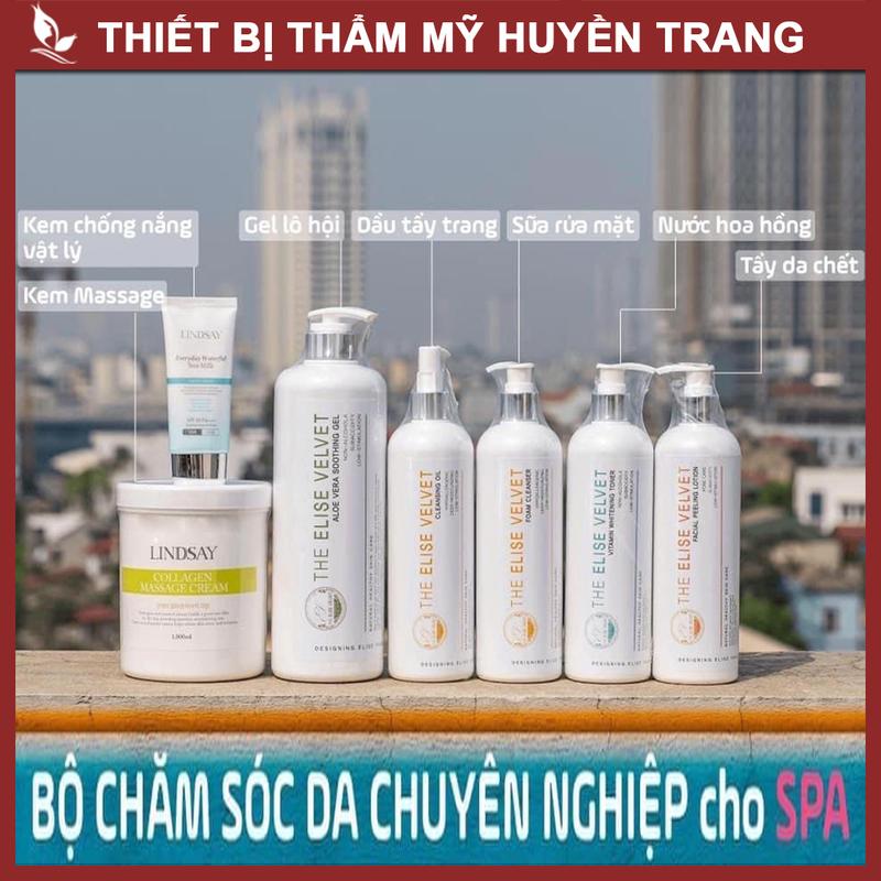 Bộ Chăm Sóc Da Chuẩn Spa Linsday Hàn Quốc Bao Gồm: Kem Chống Nắng, Kem Massage, Tẩy Tế Bào, Sữa Rửa Mặt, Nước Hoa Hồng, Dầu Tẩy Trang...  Skincare