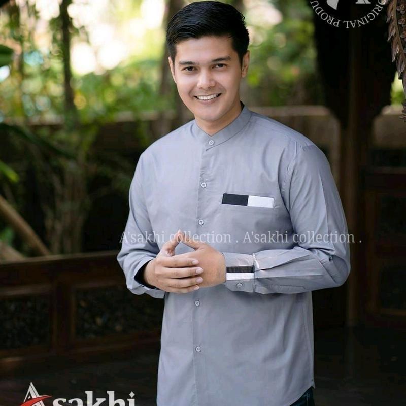 Baju Koko Hadroh Ustad yanluqiy aditiya az zahir mania pekalongan terbaru muhar geratis ongkir Putih Hitam Cokelat Polos 2