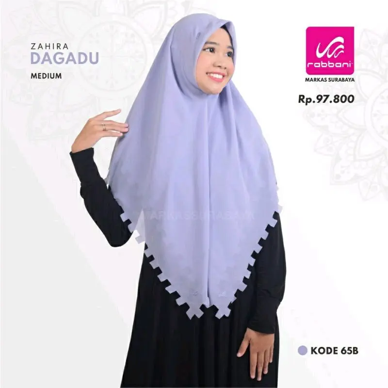 Kerudung Rabbani Segi Empat Zahira Dagadu M Jilbab Wanita