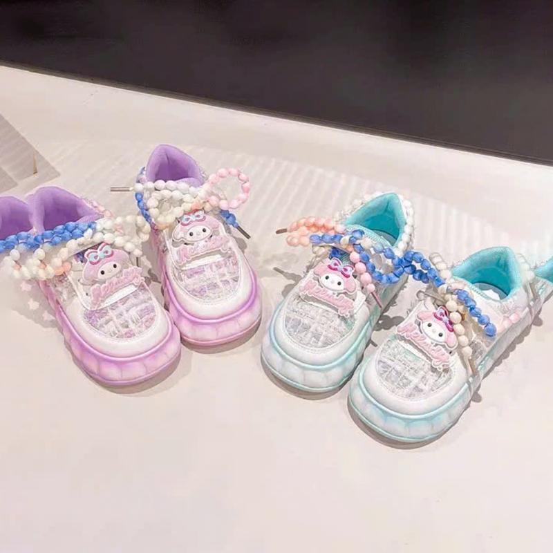  Giày Thể Thao Melody Dây Tết Thời Trang Cho Bé Gái Đi Học Đi Chơi GAUKID-G93 – Đế Chống Trơn Trượt 