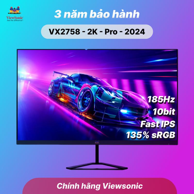  Màn hình Gaming ViewSonic VX2758-2K-PRO 27" 2K - Nano IPS - Fast IPS 180Hz - 185Hz - Bảo hành 3 năm  NEW  