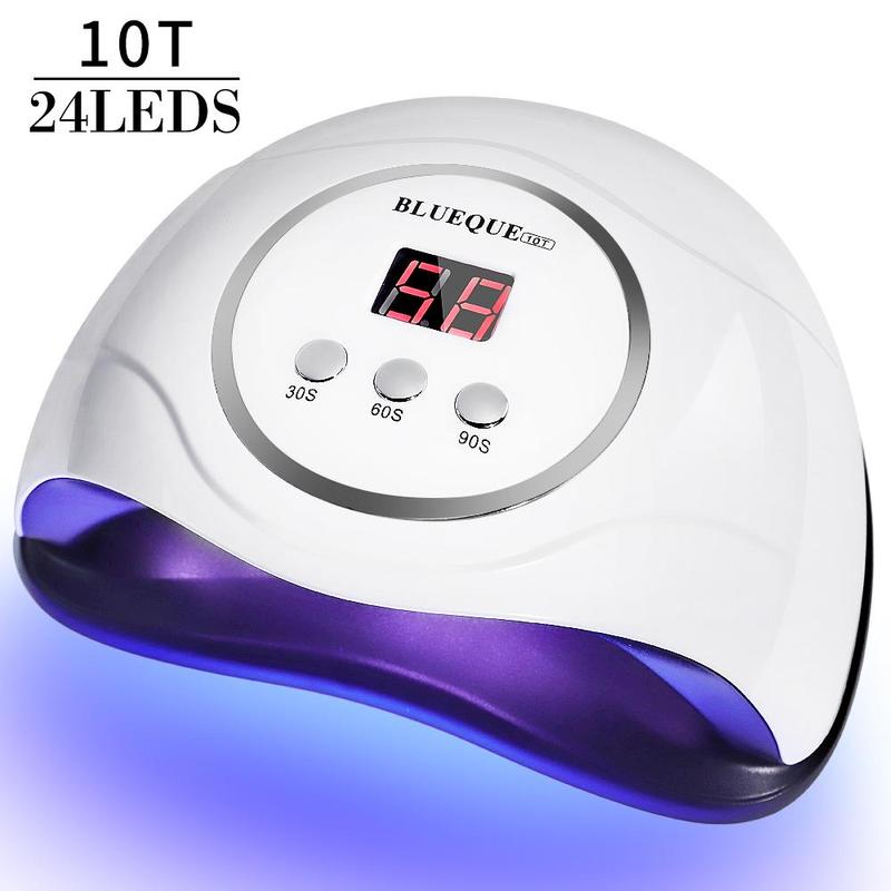 USB Charging Portable USB Nail Lamp, LED Nail Light with 24 LEDs & 4 Timer Settings, Automatic Sensor Nail Lamp for Nail Gel Polishing, Nail Art Tool for Home & Salon Use 2