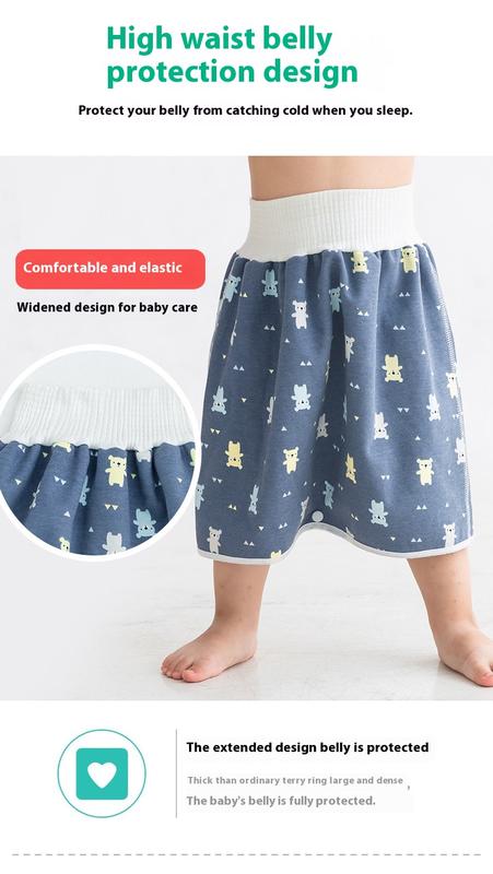 Product Introduction of Vòng Váy Chống Thấm Nước, Dành Cho Tã Trẻ Em Bé Tập Luyện Quần, Chống Rò Rỉ Chống Thấm Nước, Có Túi, Thích Hợp Cho Bé Và Trẻ Em, Chức Năng Tiểu Ban Đêm, Dụng Cụ Hữu Ích 5