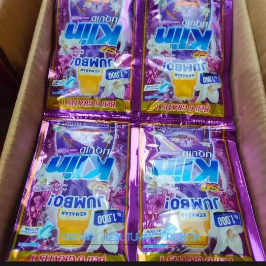 PAKET 42 pcs SO KLIN LIQUID JUMBO CAIR 43ML / RENCENG ALL VARIAN GROSIR promo 8