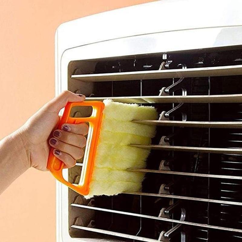 Product Introduction of Microfibre Venetian Blind Brush Duster blinds easy cleaning tool washable Window Air Conditioner Duster Dirt Clean 1PC Cleaner Household 9