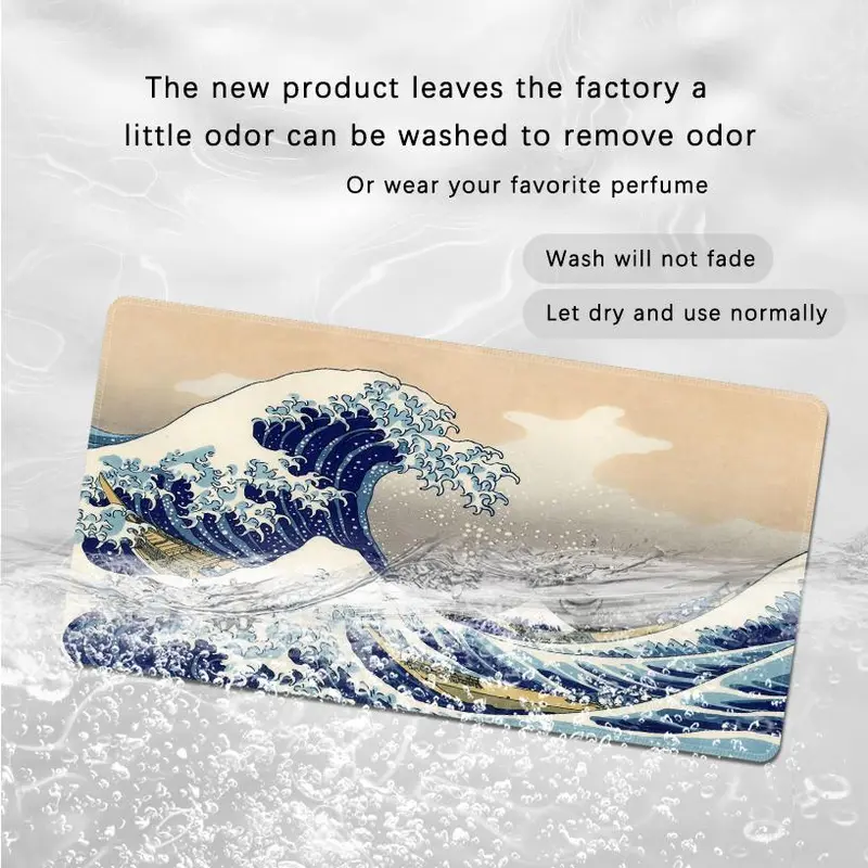 The Great Wave Mouse Pad, Rectangle Gaming Mouse Pad, Waterproof Non-slip Rubber Base Mousepad, Desktop Mouse Mat for Home Office Game Room 7