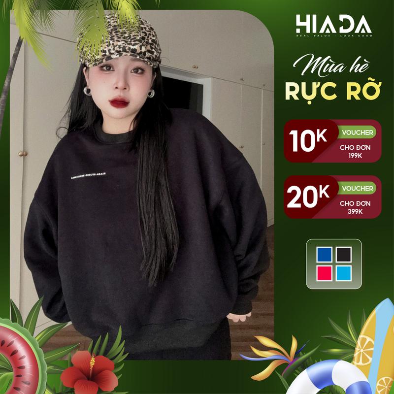 Áo Sweater HIADA Chất Nỉ Bông Hàn Form Boxy Top Nữ [ HIADA 17 ]