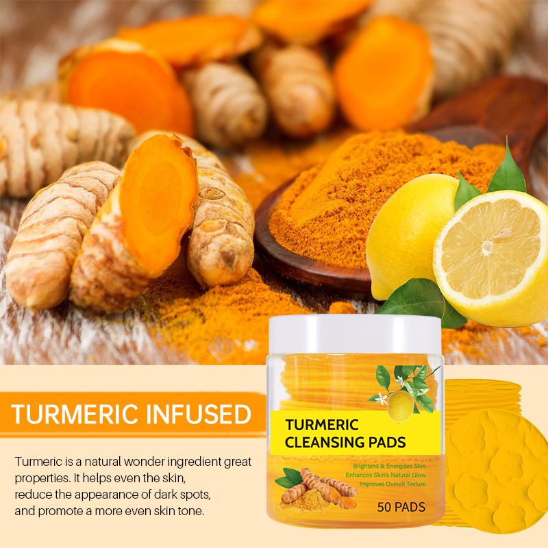 Product Introduction of Turmeric Cleansing Pads Turmeric Cleansing Pad Exfoliating Cleansing Facial Care Skincare Comfort 14