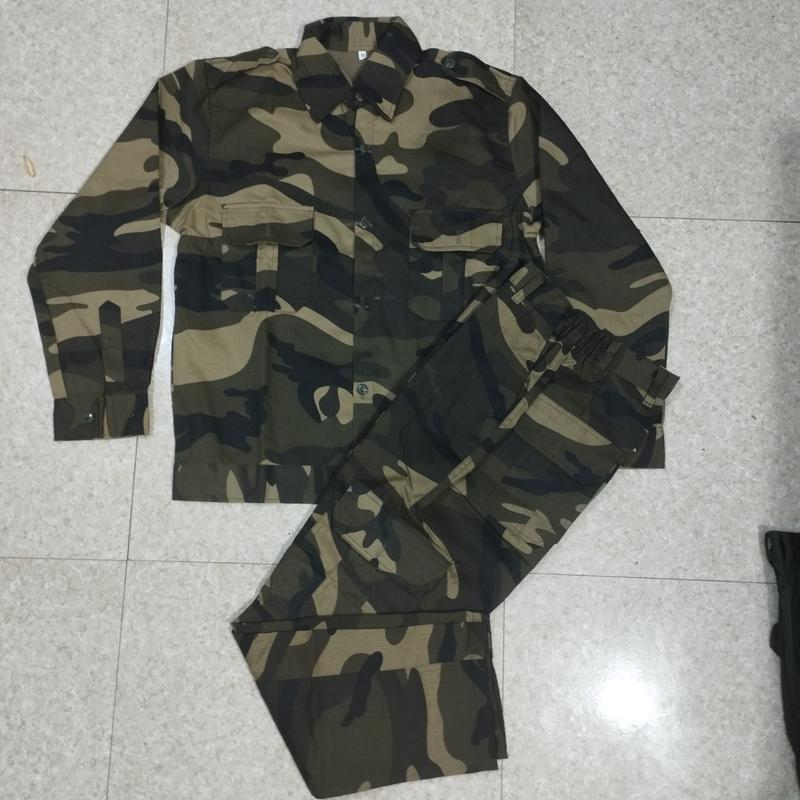 Bộ quần áo lao động- quần áo bảo hộ lao động rằn ri túi hộp vải kaki 3/1 Menswear