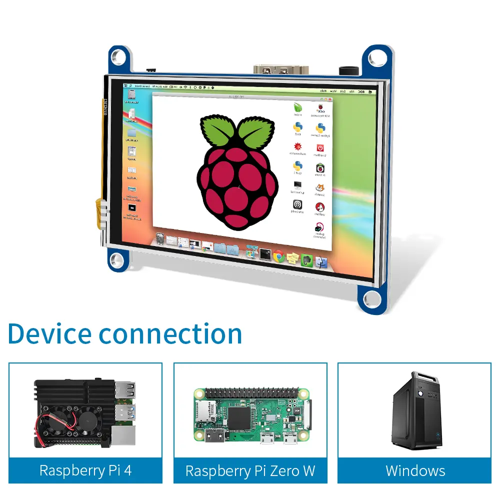 Raspberry Pi Screen Touchscreen 3.5 Inch Mini HDMI Monitor LCD Screen 480*320 Compatible with Raspberry Pi 400 4 3B+ 3B Windows