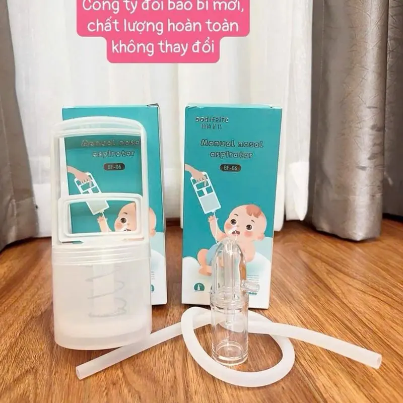 Dụng Cụ Hút Mũi Kéo Tay Thế Hệ Mới, Hàng Chính Hãng, Chất liệu nhựa, điều chỉnh lực hút,êm,an toàn Cho Bé 1