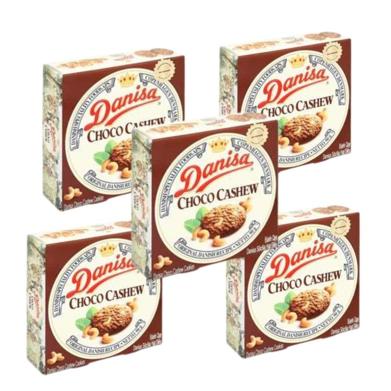  Combo 5 Hộp Bánh Quy Danisa Hạt Điều - FoodMap Snack Ăn Vặt 
