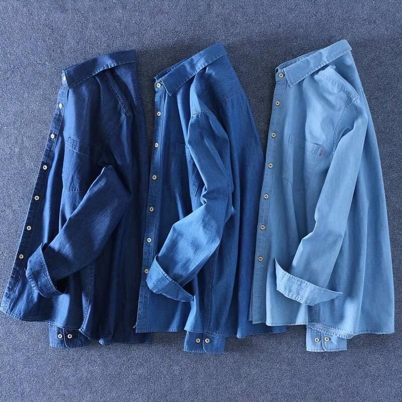 Sơ mi jean nam dài tay U.S 1 túi ngực - JL01 - Áo Menswear