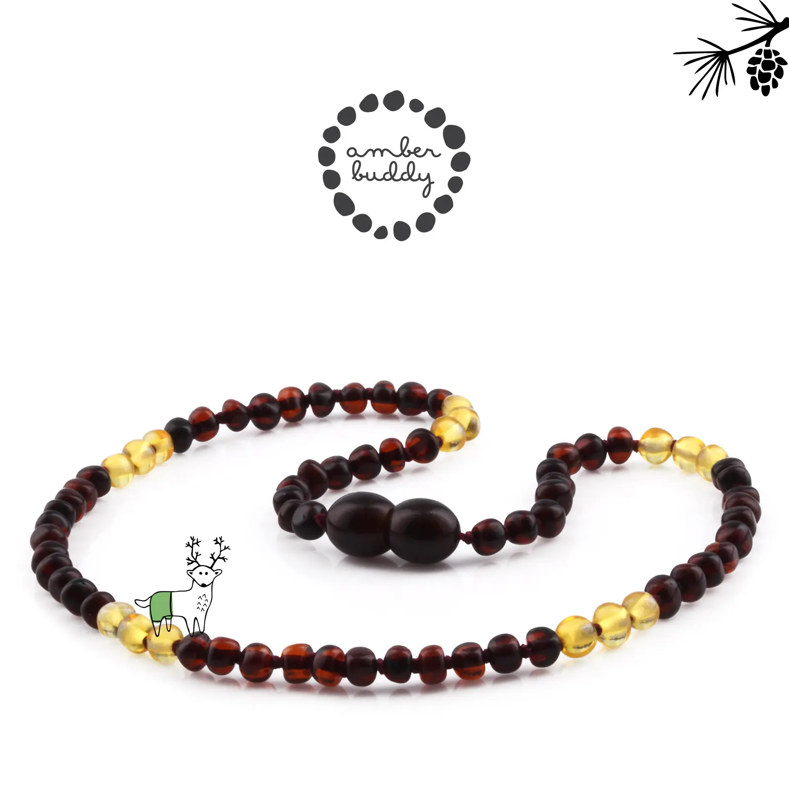 Amber Buddy | XLE4 Kalung Amber Bayi 32cm. Edisi Terbatas