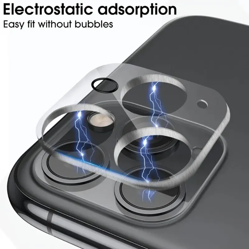 Tempered Glass Cellphone Camera Lens Protector, 5 Counts Full Coverage Lens Protective Film, Smartphone Accessories Compatible with iPhone 11 12 13 14 15 16 Pro Max/Pro/Plus 1
