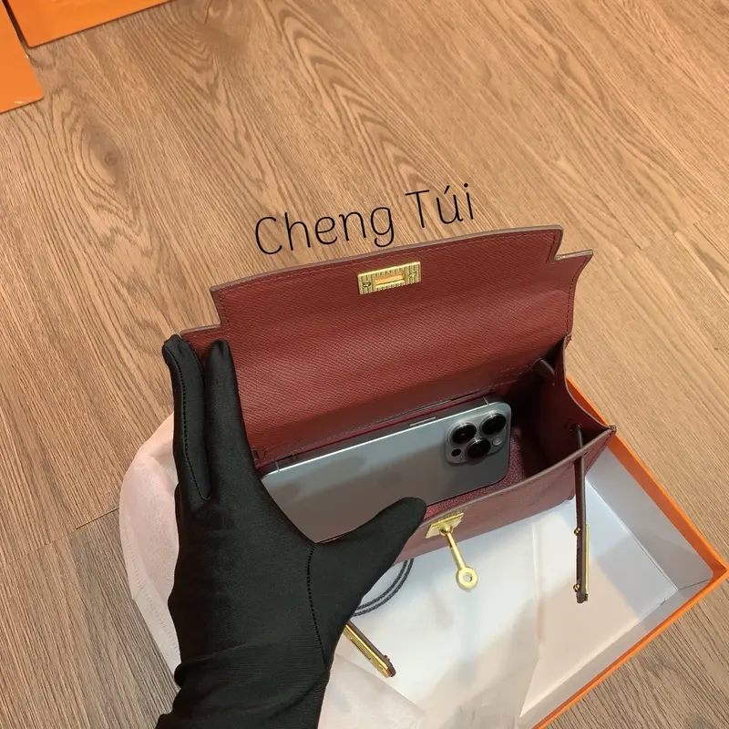 Túi Da Lì 1 Quai Size 20 Và 22 Fullbox Nguyên Siu - Bag Nữ 4