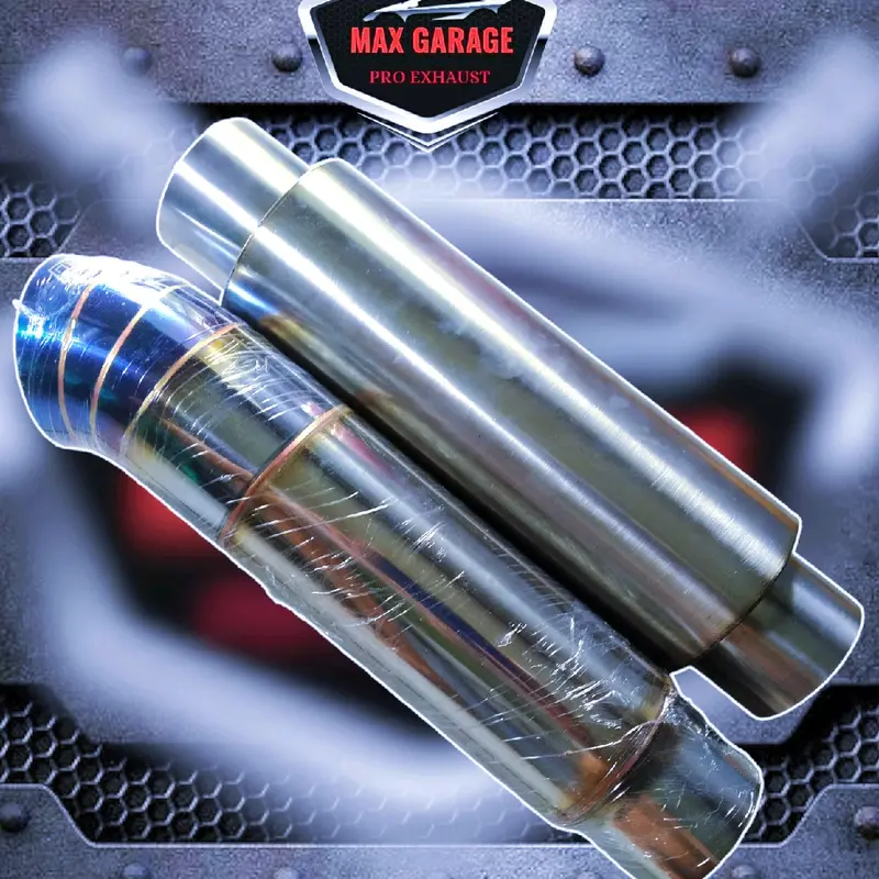 Tailpipe Knalpot Mobil merk JS RACING Diesel dan RESONATOR DIESEL untuk Pajero,Innova,Hylux,L300, kendaraan bbm solar DLL Asli Gas Mesin mobil solar bukan untuk Motorcycle 2