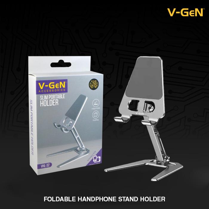 Gambar V-Gen Slim Foldable Portable Phone Tablet Stand V-GeN VHL-32 Gadget Holder dari Semua V-GeN Kab. Tangerang Tokopedia