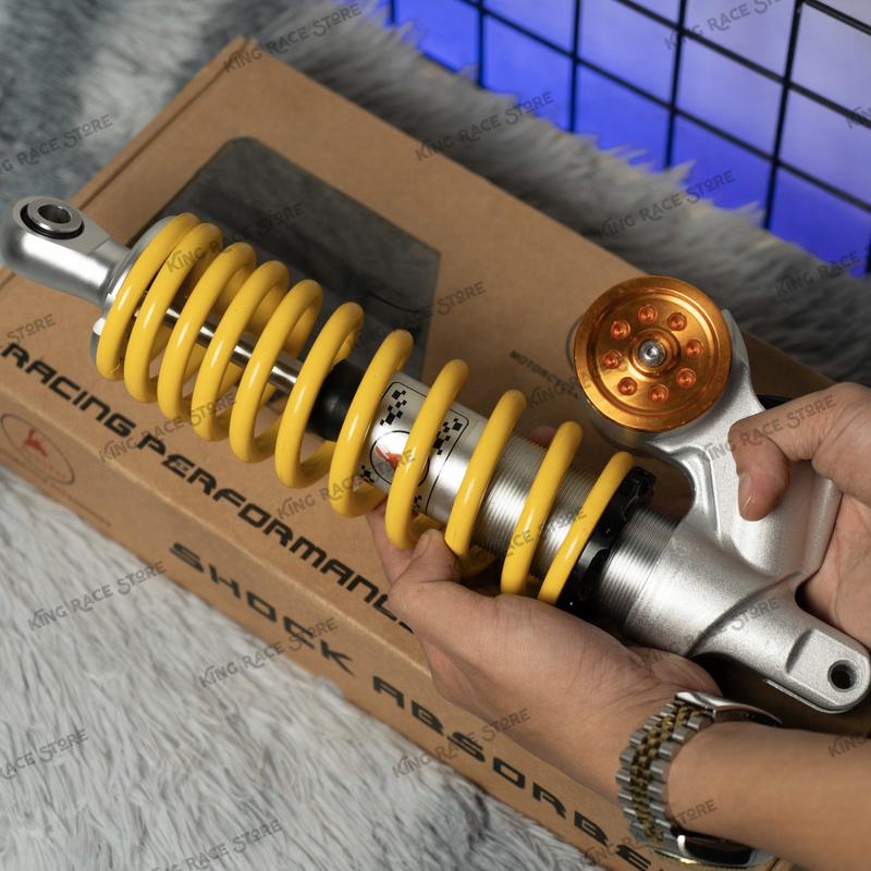 Phuộc sau ASIRO bình dầu dưới tròn Vario/Vission/SHmode /SHVN216-225/ AB216-225- Đồ chơi xe máy- King Race Store Phụ Tùng