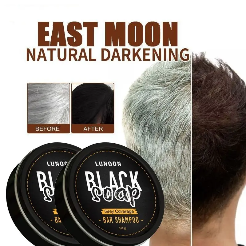 Rambut Hitam Sabun Penggelap Rambut Sabun Sampo Bar Penggelap Polygonum Essence Hair Darkening Shampoo Bar Soap Black Pomade Penghilang Uban Penyamar Rambut Putih Pomade Hitam 0