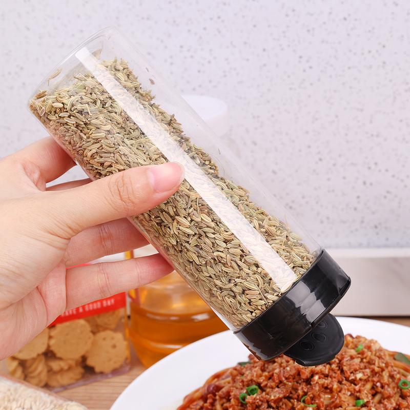 Product Introduction of 1-5Pcs Spice Jars With Shaker Lids Plastic Clear Seasoning Bottle For Herbs Powders Salt Pepper BBQ Condiment Box Kitchen Tools 9