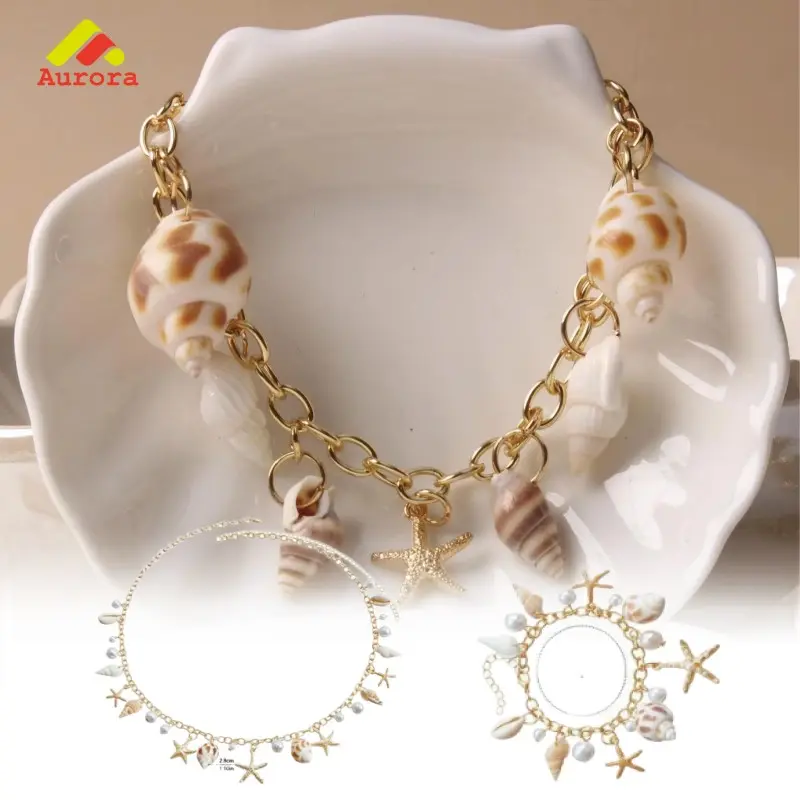 Rantai Pinggang Kerang Bintang Laut Mutiara Bohemian Beach Fashion Wanita Aksesoris Pantai Liontin Rantai Tubuh