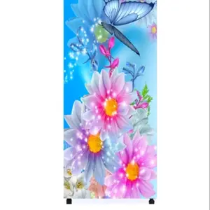 wallpaper stiker kulkas 1 pintu Bunga