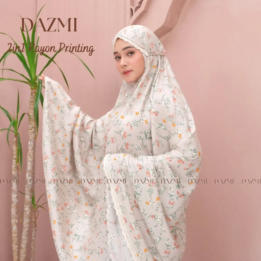 Mukena Dewasa 2in1 Katun Rayon Motif