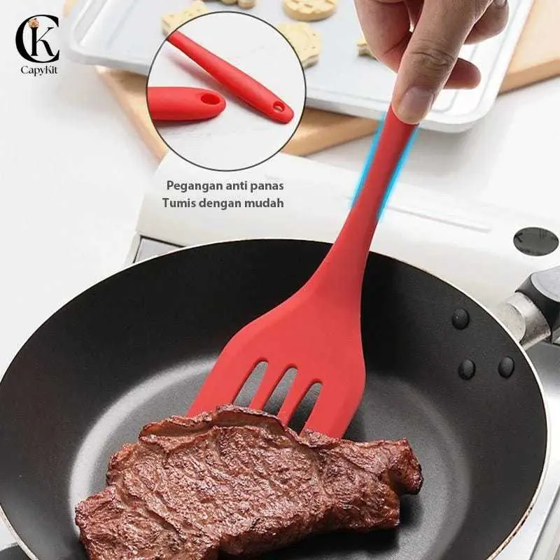 Capykit Spatula Peralatan Masak Sutil Silikon Non Stick Cooking 5 Pcs Kitchenware Spatula Set VS-1808 2