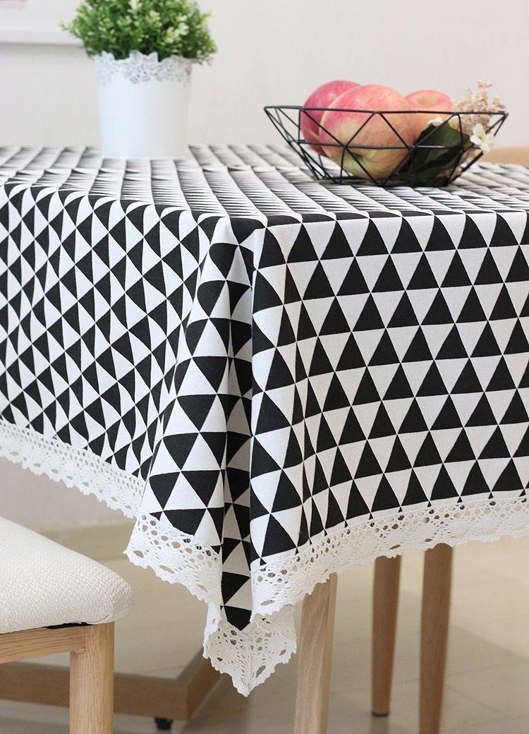 Product Introduction of Khăn trải bàn, Phong cách INS, Chất liệu bông và vải lanh, Thiết kế kẻ sọc tươi mới, Phổ biến trên Internet, Thích hợp cho bàn ký túc xá và bàn cà phê hình chữ nhật, Vải bọc 9