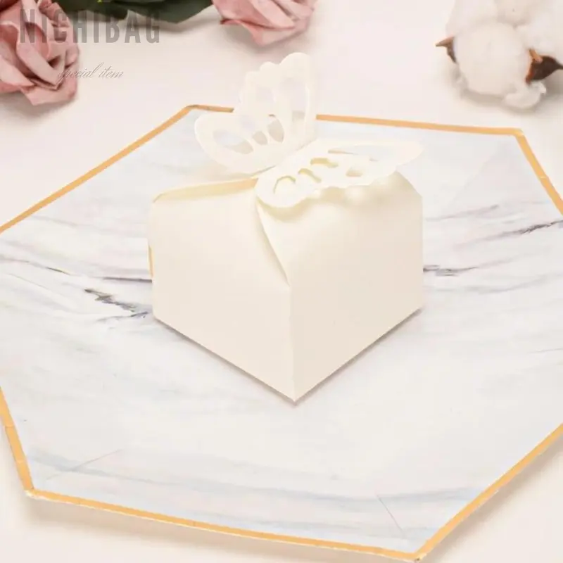 SOLID BUTTERFLY DECOR GIFT BOX 6×6 Black Kertas 6