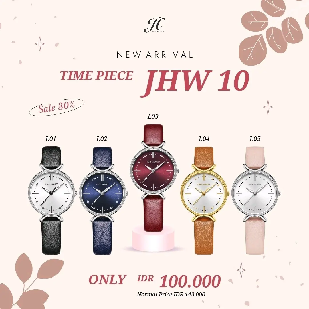 JHW 10 JAM TANGAN WANITA