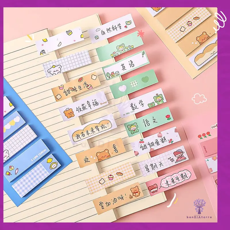Bandiaterra A0916 Label Memo Pad Sticky Notes 120 Sheets 1