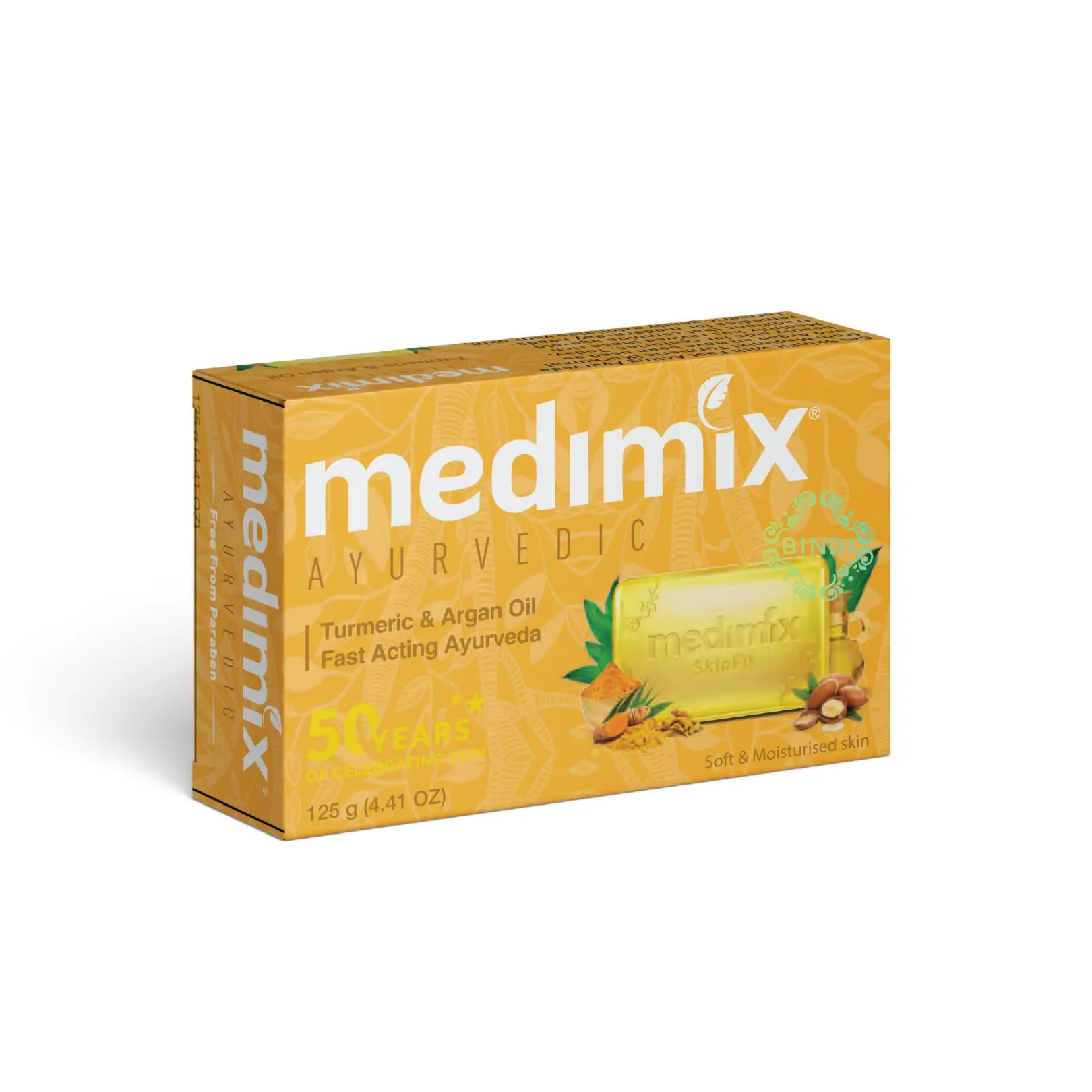 Xà Phòng Medimix Nghệ & Dầu Argan 125g Dưỡng Body Nữ