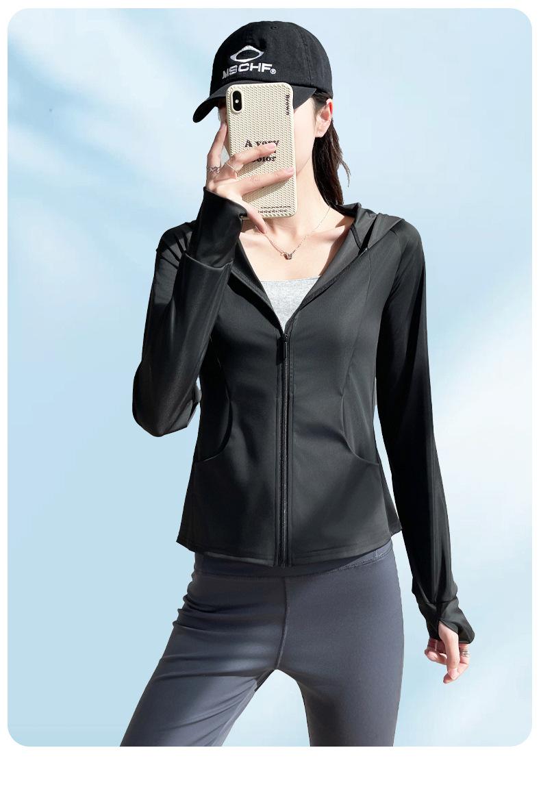 Product Introduction of Outdoor Ice Silk Sun Protection Clothing with Pocket, New UV-Proof Sunshade Light Sun-Protective Clothing, Outdoor Sports Thin Section Hooded Jacket 30
