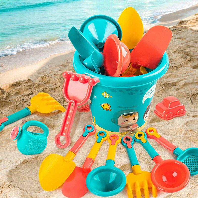 Đồ Chơi Bãi Biển Cho Trẻ Em, Bộ 18 Món, Đồ Chơi Bờ Biển, Trò Chơi Bãi Biển Hồ Mùa Hè, Chơi Ngoài Trời, Dụng Cụ Cát, Dụng Cụ Đào Cát Cho Trẻ Em 2