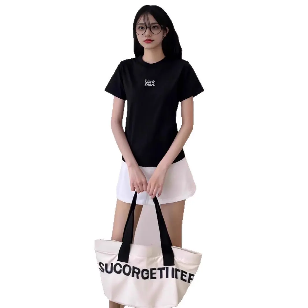 Áo Thun Ngắn Tay Thêu Chữ, Dành Cho Nữ, Dáng Ôm, Cổ Tròn, Hàng Mới Về Mùa Hè 2025, Quần Áo Hàng Đầu Cho Nữ, Thời Trang Nữ | BigBuy360 - bigbuy360.vn