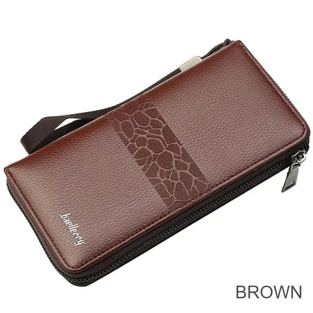 BAELLERRY 6085 Dompet Pria Wanita Panjang Bahan Kulit PU Leather Premium 0
