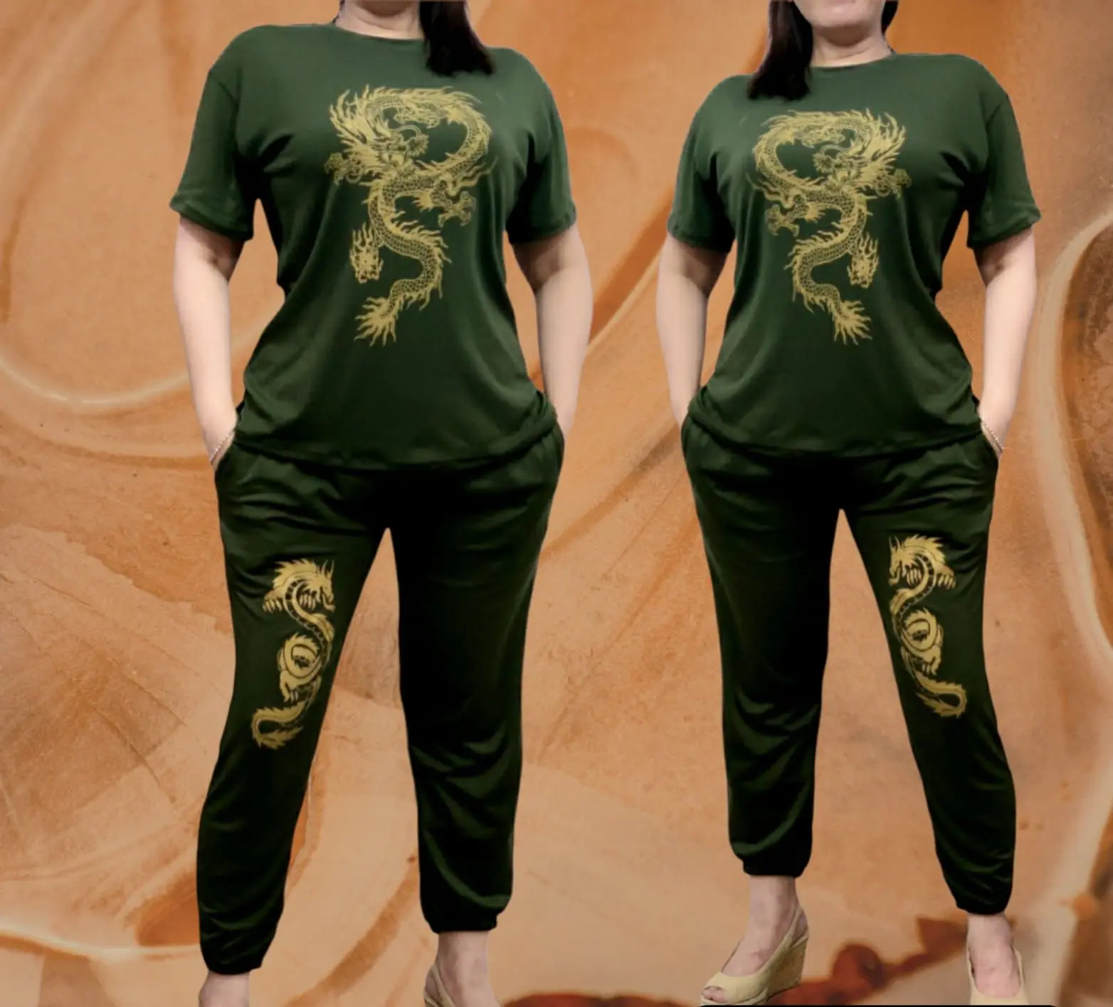 Trendy Terno Jogger High End AXB Fabric Free Size Fits up to 2XL