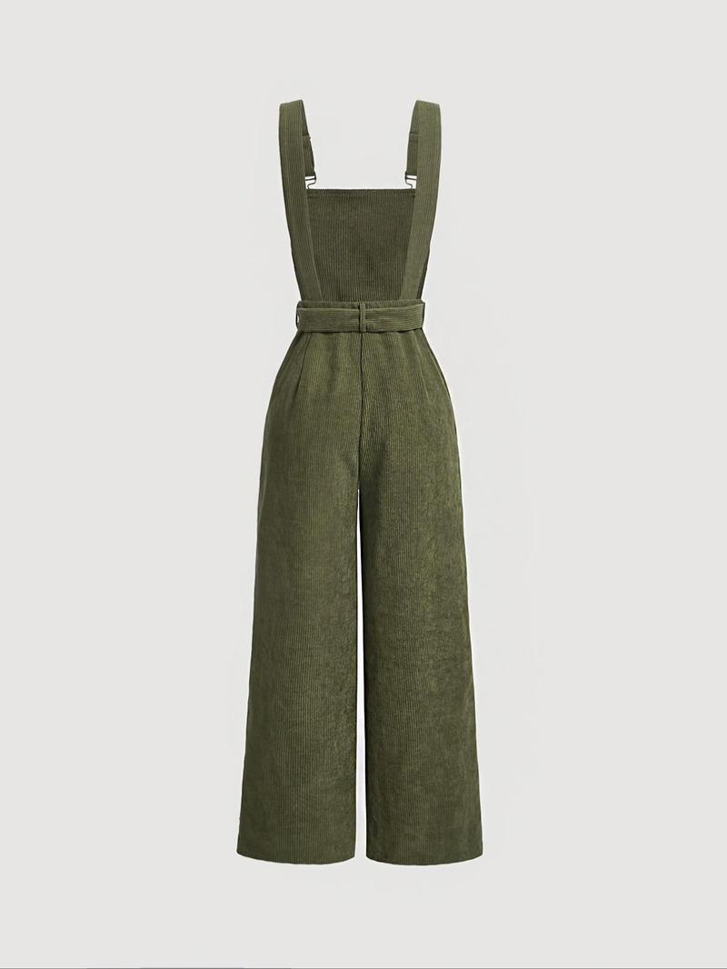 Product Introduction of Women's Solid Color Overalls, Casual Comfy Overalls Jumpsuits for Daily Wear, Ladies Clothes for All Seasons, Sailors Dungarees 3