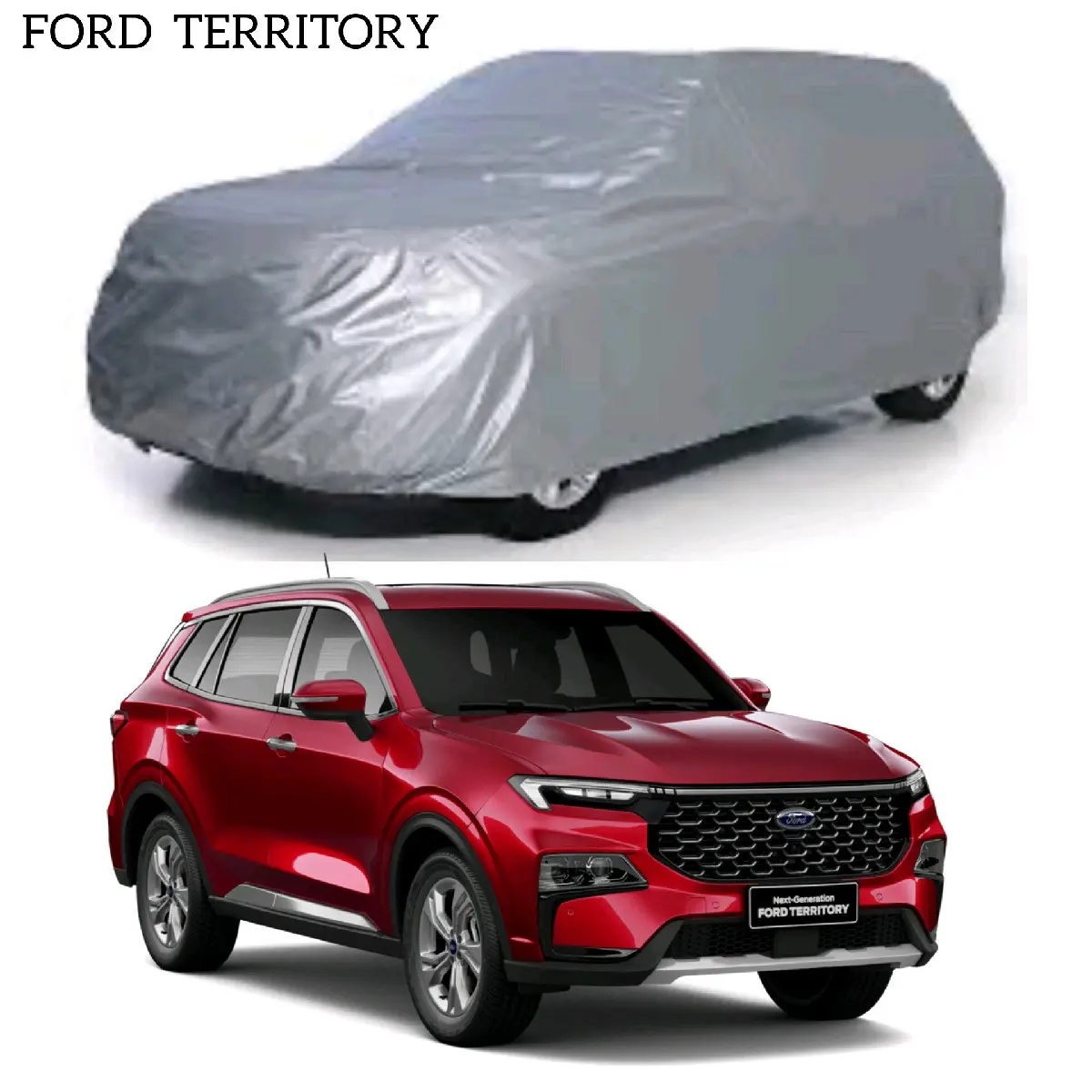 Bạt phủ xe ô tô FORD TERRITORY vải dù tráng bạc chống mưa và nắng tốt kèm hộp đựng tiện lợi