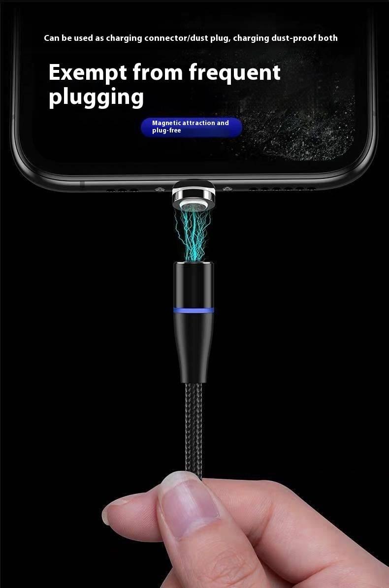 Product Introduction of Magnetic suction data cable three in one super fast charging magnetic suction charging wire flash charging wire magnetic suction cable creative magnetic data cable Mobile Phone Accessories Led Smartphone 41