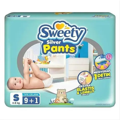 Sweety - Sweety Silver Pants Size S Isi 9+1 1