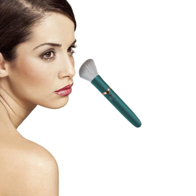 2 in 1 Electric Makeup Brush, Professional Automatic Makeup Brush, Flawless Application, Natural Makeup Powder, Quick Makeup Tool for Women, Cosmetic 0