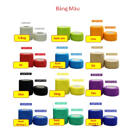 Băng Keo Thể Thao, Băng Keo Cao Su Non Tự Dính Bảo Vệ Cổ Chân, Băng Tay, Băng Đầu Gối 3