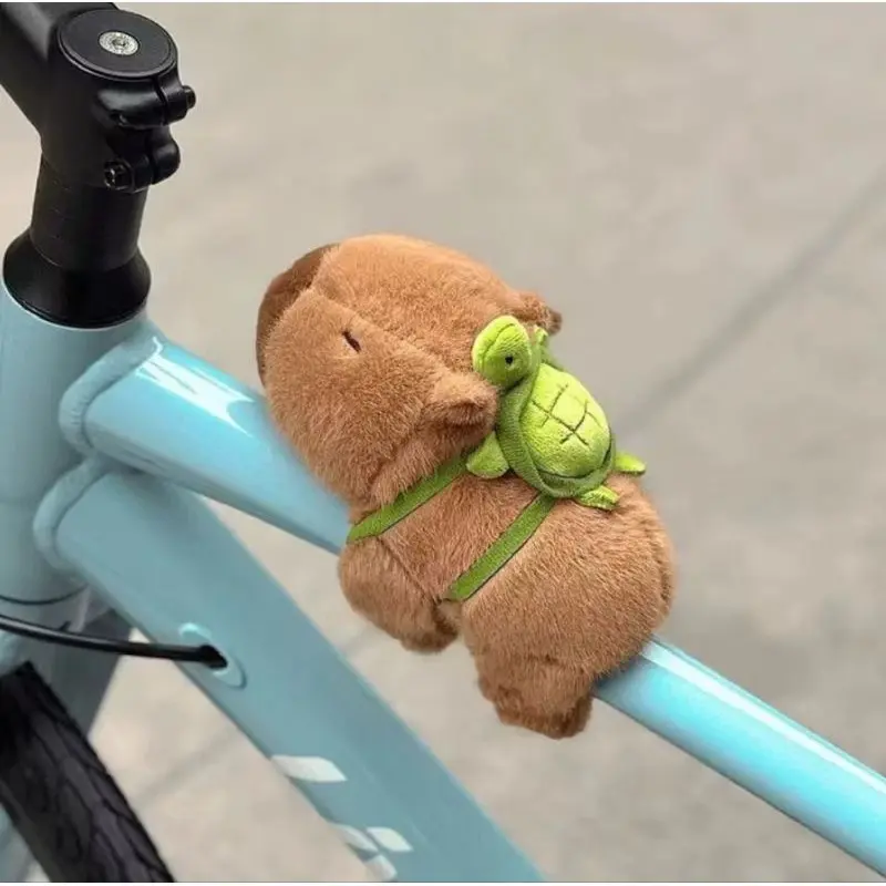 Boneka Capybarra Plush Gelang Tangan Ukuran -+18cm Capybara Maxwel clingy Kawaii Nemplok Anak Kado Asli Dolls Toys 6
