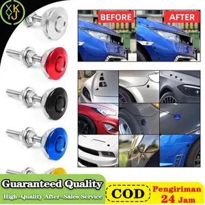XYKJ Kunci Kap Mesin Mobil 25mm 30mm Quick Release Hood Lock Clip Push Button Car Bumper Latch Kit