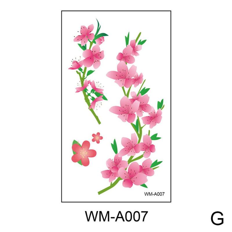 Product Introduction of Waterproof Temporary Tattoo Sticker Sexy Beautiful Sakura Flower Collarbone Arm Hand Body Art Flash Tattoo For Girls Women 28